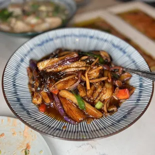 Spicy Garlic Eggplant