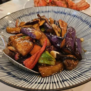 Spicy garlic eggplant