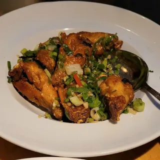 Crispy Garlic Jalapeo Chicken Wings (6pcs)