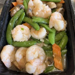 Sauteed Shrimp w/ Sugar Peas