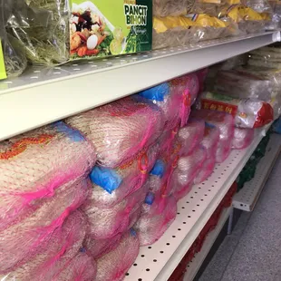 Noodles by the sacks
