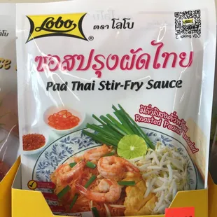 Pad Thai mix that you can use for most Thai noodles dishes.