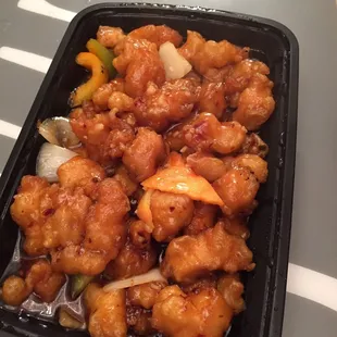 Soooo good! General tso chicken