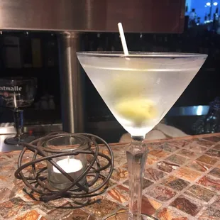 Martini at the bar