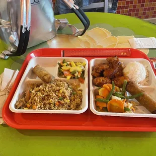 Orange Chicken  Chicken Fried Rice