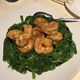 Shrimp with Pea Pod Stems