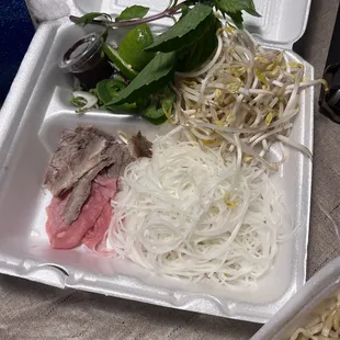 &quot;Meat lovers&quot; combination pho ingredients