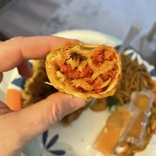 Egg Roll comes with dinner combo