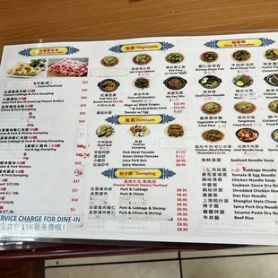 sushi and sashimi, menu