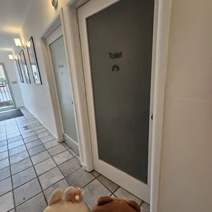 Note the convenient restroom!