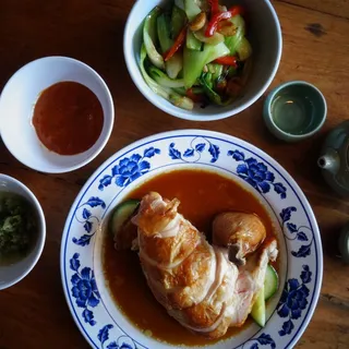 Roasted Chicken with Scallion Ginger
