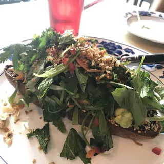 4 Shrimp and Avocado Toast Lunch