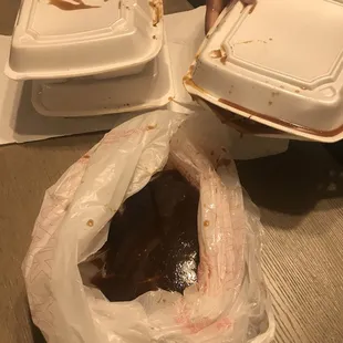 Chicken and broccoli soup.