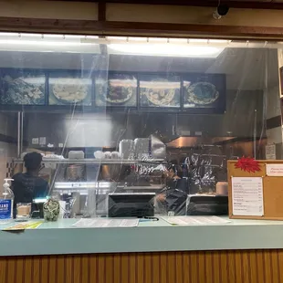 a view of the kitchen