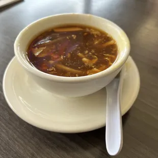 Hot sour soup with lunch special