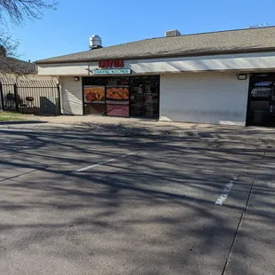 Outside of the restaurant