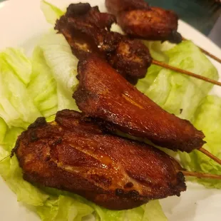 Chicken teriyaki skewers