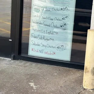 Daily specials! So affordable