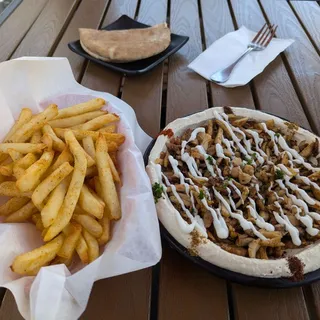 Shawerma Over Hummus