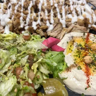 Chicken shawarma plate