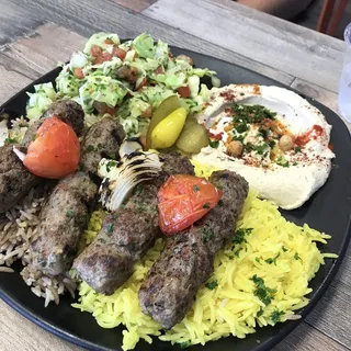 Kofta Kabob plate