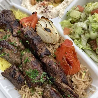 Filet Mignon Kabob plate