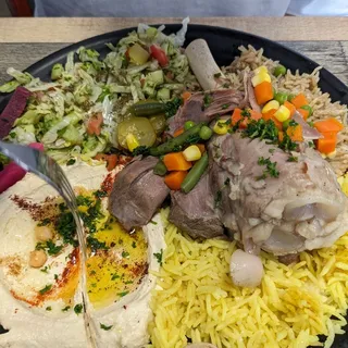 Lamb shank plate