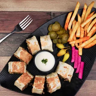 Back home Chicken Shawerma Style with French fries