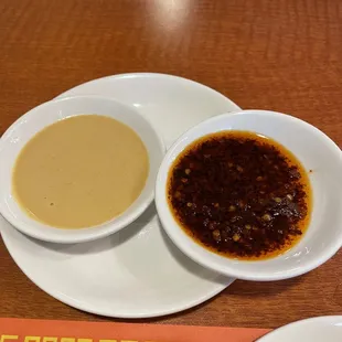 Hot Chili Oil and Hot Mustard