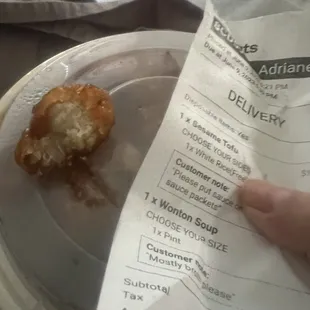 Sesame chicken but I clearly ordered sesame tofu