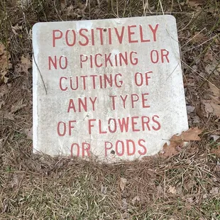 4/2022 with the lack of presence of any pods or lotus leaves or lily pads. It doesn&apos;t look like people have honored the sign.