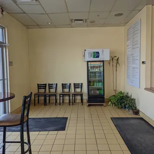 the inside of a restaurant