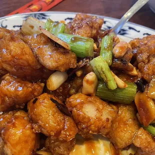 Kung Pao Fish from the chinese menu
