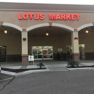 the front of the store