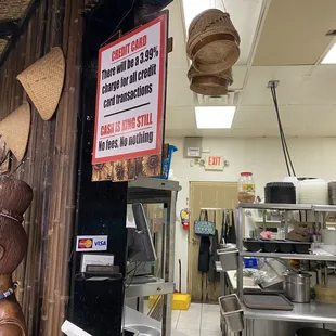 Cash is still king (charge for using credit cards)