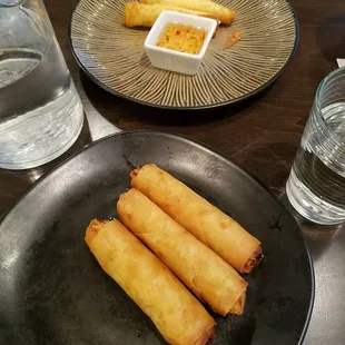 Chicken Egg Rolls and Cheese Won Tons (keep forgetting my photos before we take some, so there is more as part of the order)