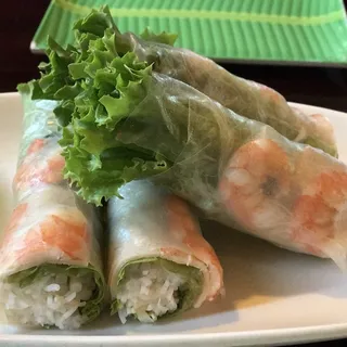 S4. Two Shrimp Spring Rolls