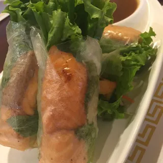 S5. Two Salmon Spring Rolls