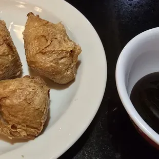 Vegan Chicken Drumsticks with plum sauce