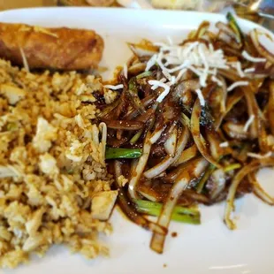 The Mongolian beef lunch plate