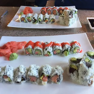 Lunch special. 3 rolls for 12.50