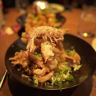 Crispy garlic shrimp