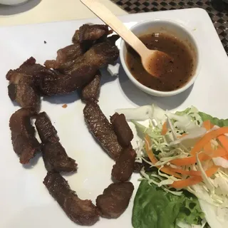 Moo Dad Deaw (Thai Style Pork Jerky)