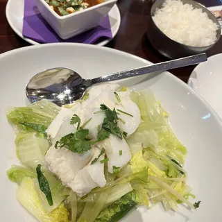 Chilean Sea Bass with Suki Sauce