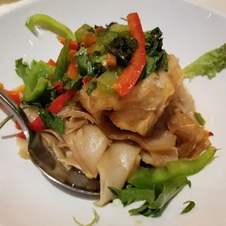 Chilean Sea Bass on Drunken Noodle