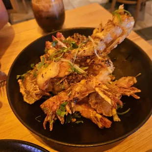 Garlic prawns