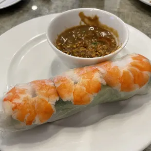 Summer roll. 2 per order (but ate one already)