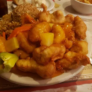Sweet and Sour Chicken w/ Fried Rice