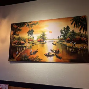 a painting on the wall