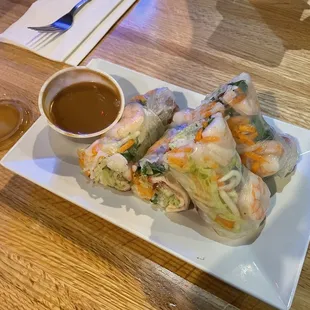 Fresh Spring Rolls (2) - BBQ Pork and Shrimp